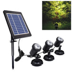 3 en 1 Projecteur solaire submersible pour piscine à lumière chaude, lumière chaude