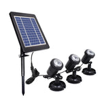 3 en 1 Projecteur solaire submersible pour piscine à lumière chaude, lumière chaude