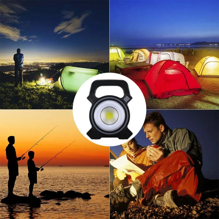 Lampe de camping portative avec panneau solaire