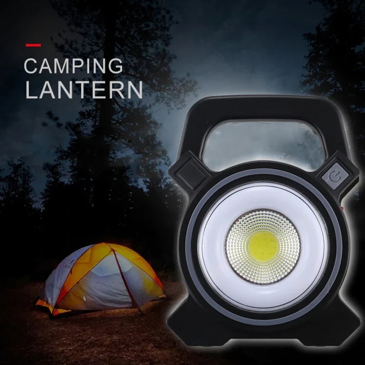 Lampe de camping portative avec panneau solaire