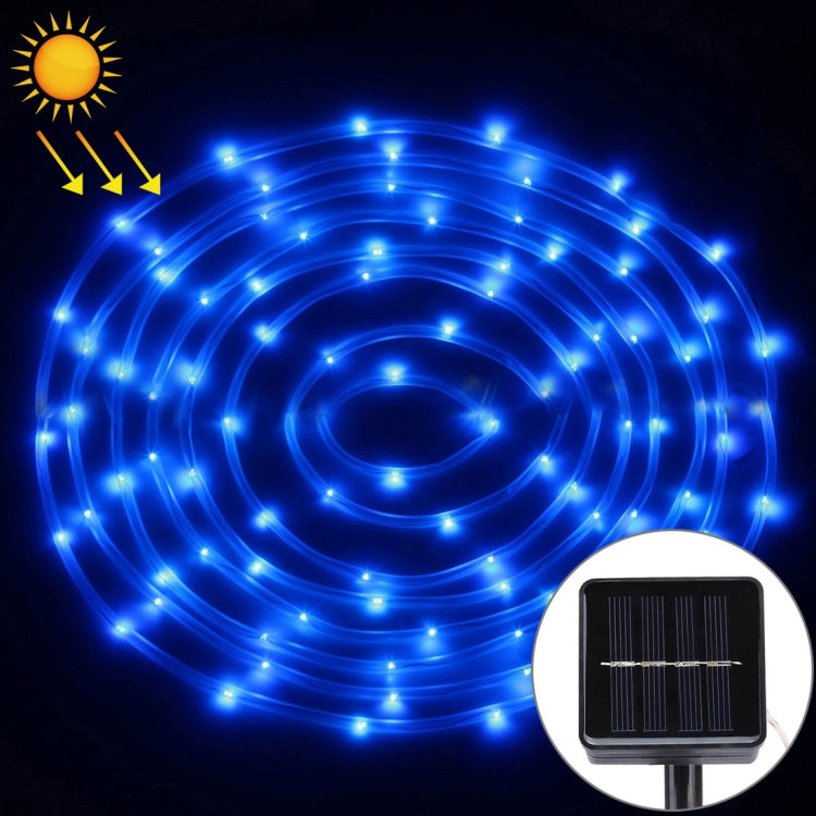 Panneau solaire résistant à l'eau 50 LED, 5m 50 LED Lumière bleue, 5m 50 LED Lumière blanche, 5m 50 LED Blanc chaud