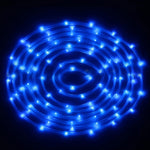 Panneau solaire résistant à l'eau 50 LED, 5m 50 LED Lumière bleue, 5m 50 LED Lumière blanche, 5m 50 LED Blanc chaud