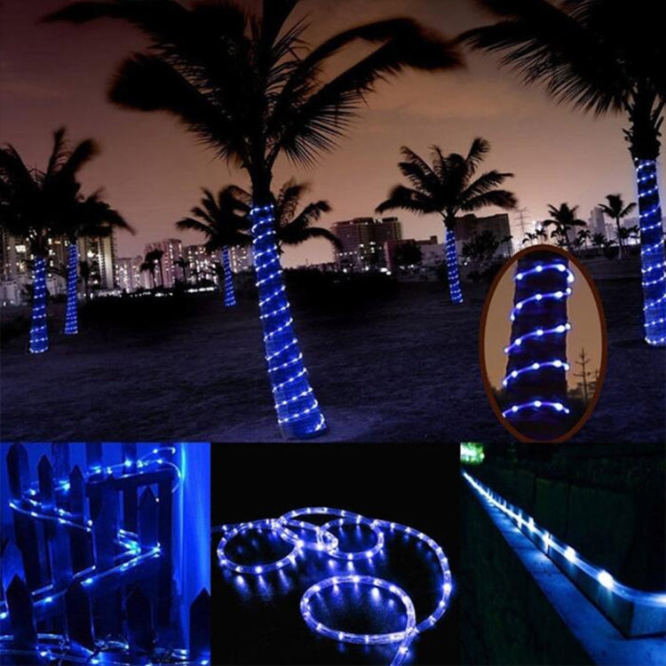 Panneau solaire résistant à l'eau 50 LED, 5m 50 LED Lumière bleue, 5m 50 LED Lumière blanche, 5m 50 LED Blanc chaud