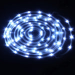 Panneau solaire résistant à l'eau 50 LED, 5m 50 LED Lumière bleue, 5m 50 LED Lumière blanche, 5m 50 LED Blanc chaud