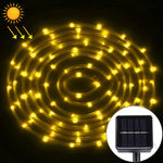 Panneau solaire résistant à l'eau 50 LED, 5m 50 LED Lumière bleue, 5m 50 LED Lumière blanche, 5m 50 LED Blanc chaud