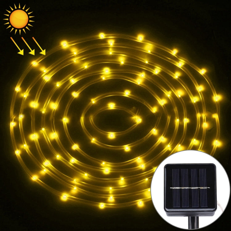Panneau solaire résistant à l'eau 50 LED, 5m 50 LED Lumière bleue, 5m 50 LED Lumière blanche, 5m 50 LED Blanc chaud
