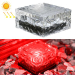 Lampe Solaire LED Extérieure Encastrée, Verre Trempé Carré, pour Décoration de Jardin, Étanchéité IP55, Dimensions : 10 x 10 x 5,2 cm, 10 x 10 x 5,2 cm