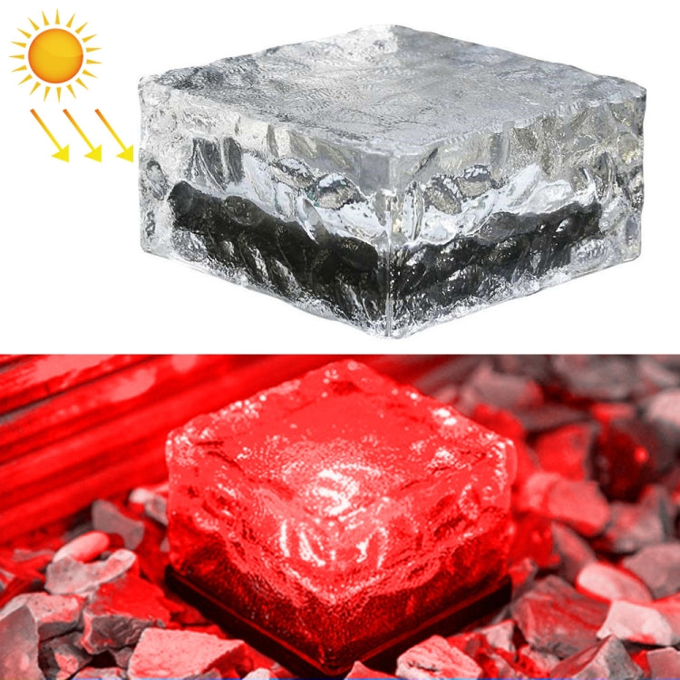 Lampe Solaire LED Extérieure Encastrée, Verre Trempé Carré, pour Décoration de Jardin, Étanchéité IP55, Dimensions : 10 x 10 x 5,2 cm, 10 x 10 x 5,2 cm