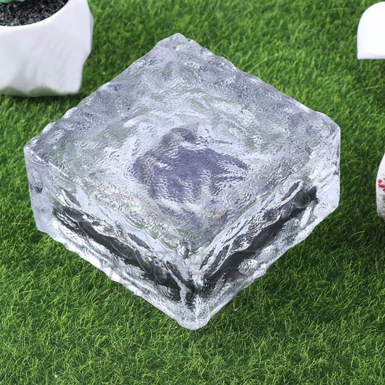 Lampe Solaire LED Extérieure Encastrée, Verre Trempé Carré, pour Décoration de Jardin, Étanchéité IP55, Dimensions : 10 x 10 x 5,2 cm, 10 x 10 x 5,2 cm