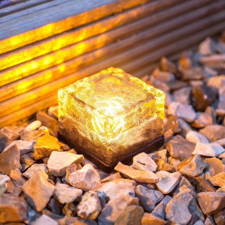 Lampe Solaire LED Extérieure Encastrée, Verre Trempé Carré, pour Décoration de Jardin, Étanchéité IP55, Dimensions : 10 x 10 x 5,2 cm, 10 x 10 x 5,2 cm