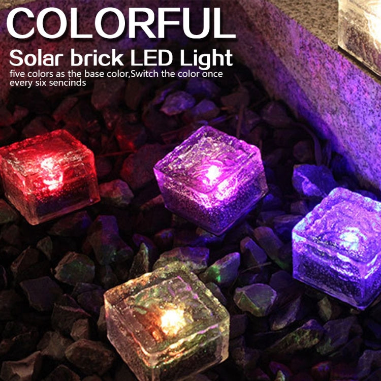 Lampe Solaire LED Extérieure Encastrée, Verre Trempé Carré, pour Décoration de Jardin, Étanchéité IP55, Dimensions : 10 x 10 x 5,2 cm, 10 x 10 x 5,2 cm