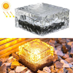 Lampe Solaire LED Extérieure Encastrée, Verre Trempé Carré, pour Décoration de Jardin, Étanchéité IP55, Dimensions : 10 x 10 x 5,2 cm, 10 x 10 x 5,2 cm