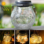 Lampe suspendue solaire en forme de bouteille en verre, étanche IP55, lumière de décoration de jardin extérieur, lumière blanc chaud
