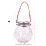 Lampe suspendue solaire en forme de bouteille en verre, étanche IP55, lumière de décoration de jardin extérieur, lumière blanc chaud