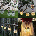 Lampe suspendue solaire en forme de bouteille en verre, étanche IP55, lumière de décoration de jardin extérieur, lumière blanc chaud