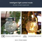 Lampe suspendue solaire en forme de bouteille en verre, étanche IP55, lumière de décoration de jardin extérieur, lumière blanc chaud