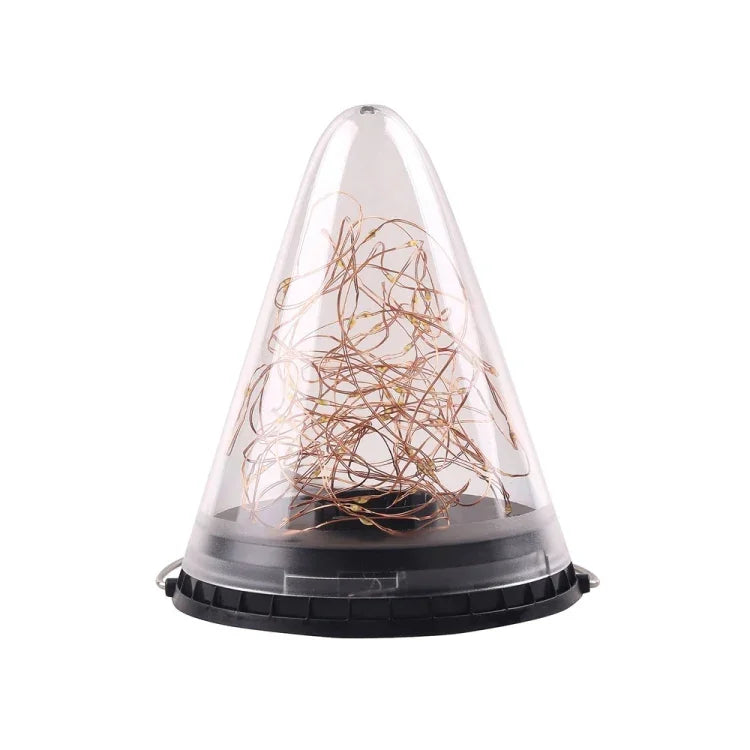 Lampe suspendue conique solaire Starlight IP55 étanche pour décoration de jardin extérieur
