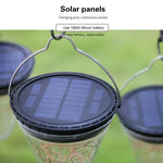 Lampe suspendue conique solaire Starlight IP55 étanche pour décoration de jardin extérieur