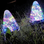 Lampe suspendue conique solaire Starlight IP55 étanche pour décoration de jardin extérieur