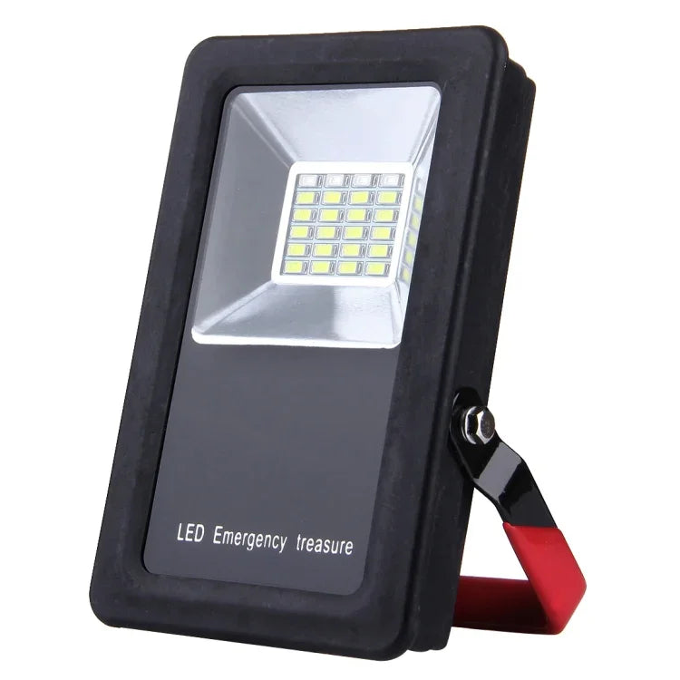 24 LED SMD5730 2400LM 6000-6500K Voyants d'avertissement clignotants rouges et bleus portables avec support, 30W/2400LM 6000-6500K