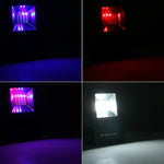 24 LED SMD5730 2400LM 6000-6500K Voyants d'avertissement clignotants rouges et bleus portables avec support, 30W/2400LM 6000-6500K