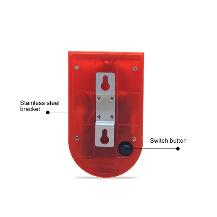 Alarme solaire sonore et lumineuse Étanche IP65 110 dB Alarme antivol