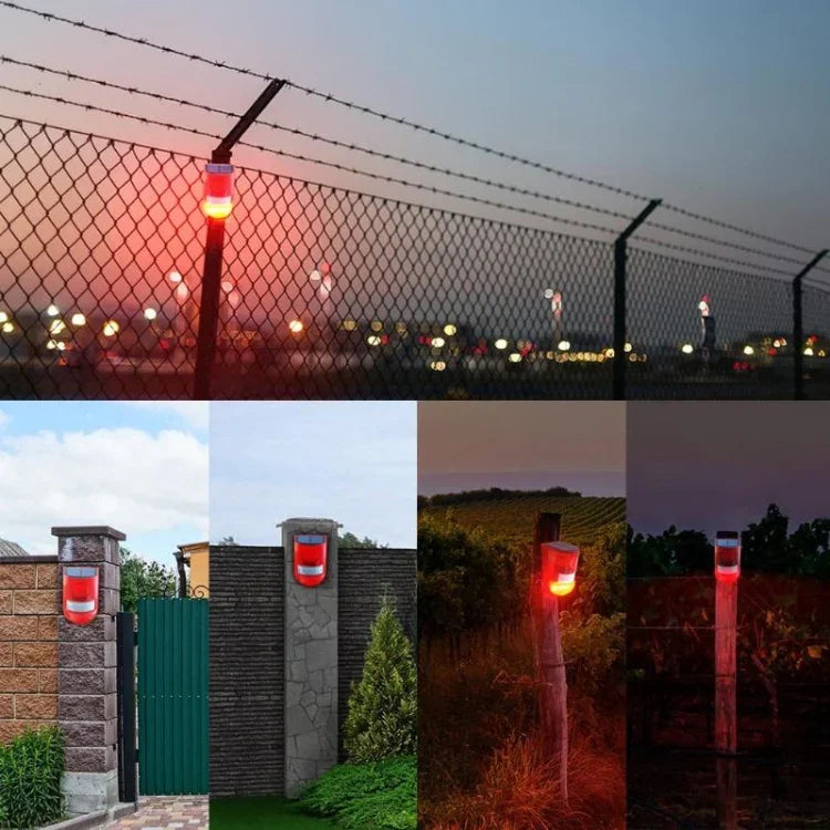 Alarme solaire sonore et lumineuse Étanche IP65 110 dB Alarme antivol