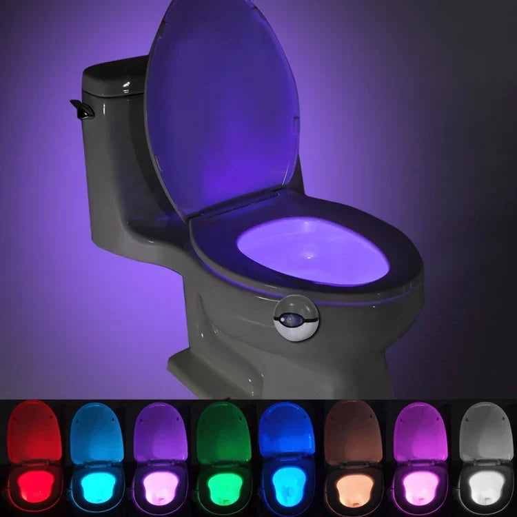 Détecteur pour siège de toilette de maison et de salle de bain, lumière multicolore 7 modes