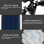 Spot projecteur LED robot solaire, double tête avec capteur intelligent pour pelouse extérieure