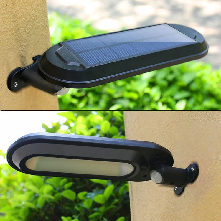 Lampe de jardin solaire 18 LED 600LM IP65 étanche à induction corporelle pour éclairage de rue
