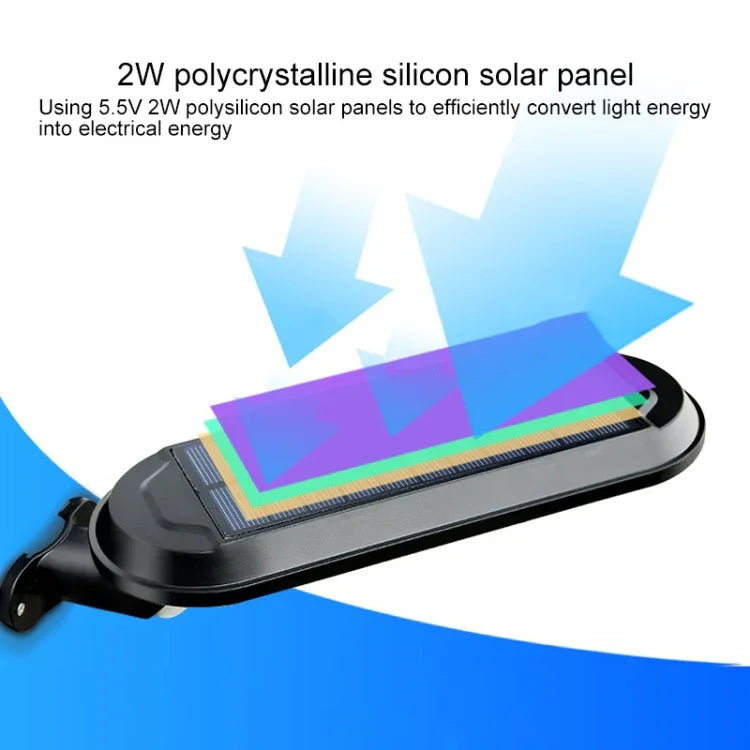 Lampe de jardin solaire 18 LED 600LM IP65 étanche à induction corporelle pour éclairage de rue