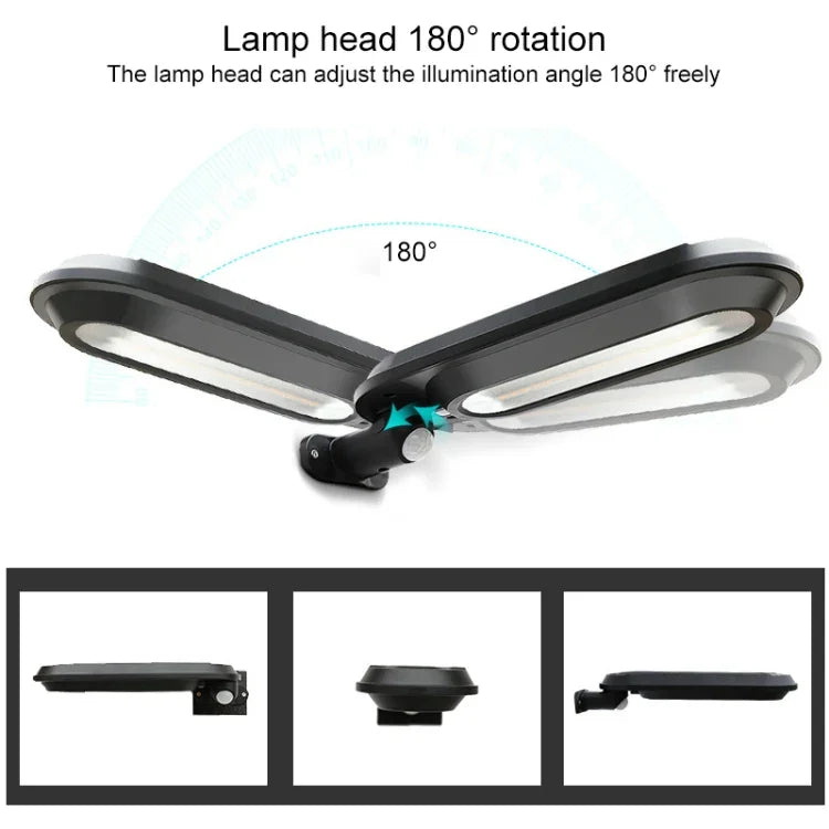 Lampe de jardin solaire 18 LED 600LM IP65 étanche à induction corporelle pour éclairage de rue