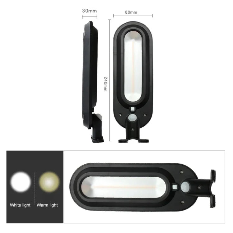 Lampe de jardin solaire 18 LED 600LM IP65 étanche à induction corporelle pour éclairage de rue