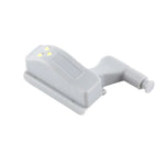Lampe LED universelle pour charnière intérieure 0,3W Capteur 3 LED Veilleuse de placard Ampoule ON/OFF automatique, 1 PC lumière blanche, 1 PC blanc chaud