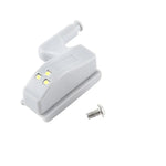 10 PCS 0.3W Lampe à détecteur LED universelle à charnière intérieure pour armoire, 3 LED, veilleuse à allumage/extinction automatique, 10 PCS lumière blanche, 10 PCS blanc chaud