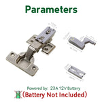 10 PCS 0.3W Lampe à détecteur LED universelle à charnière intérieure pour armoire, 3 LED, veilleuse à allumage/extinction automatique, 10 PCS lumière blanche, 10 PCS blanc chaud