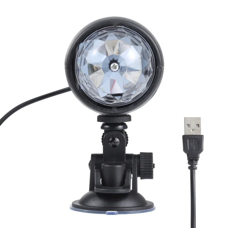 Lampe LED de scène rotative colorée 3W USB