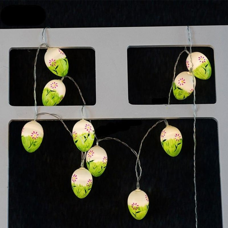 10 ampoules LED œufs de Pâques décoratifs mignons, ampoules lumineuses décoratives de fête