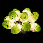 10 ampoules LED œufs de Pâques décoratifs mignons, ampoules lumineuses décoratives de fête