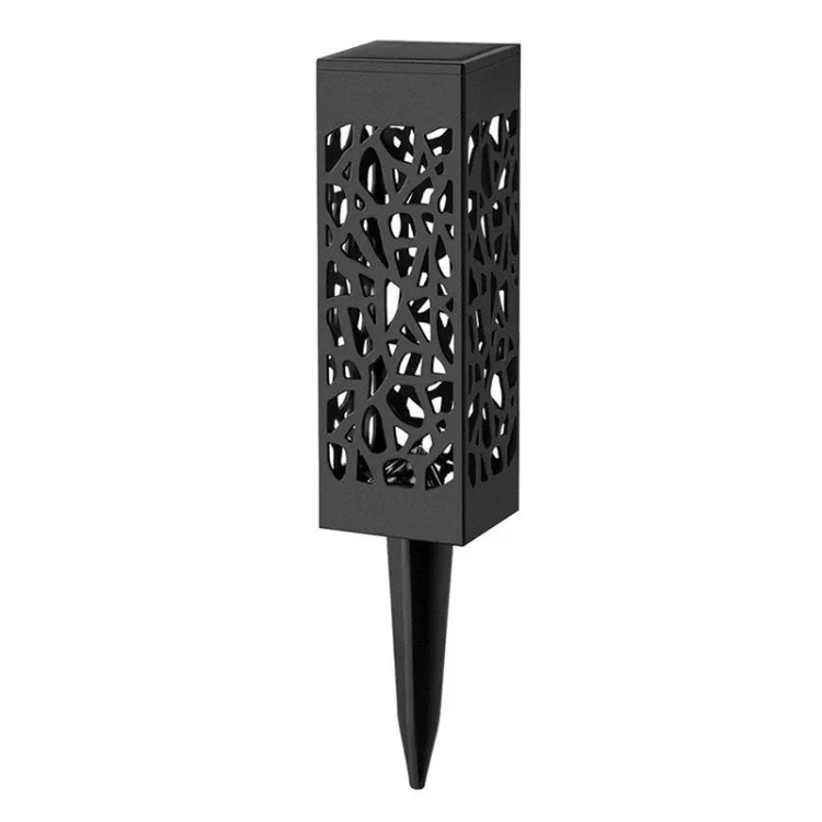 Lampe de pelouse de jardin solaire creuse d'extérieur