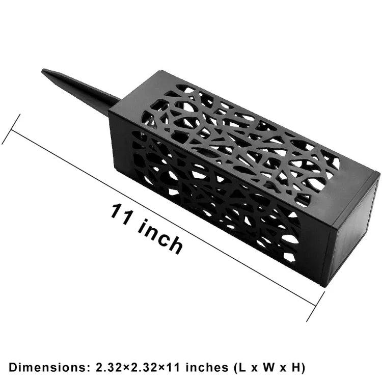Lampe de pelouse de jardin solaire creuse d'extérieur