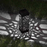 Lampe de pelouse de jardin solaire creuse d'extérieur