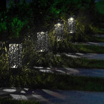 Lampe de pelouse de jardin solaire creuse d'extérieur