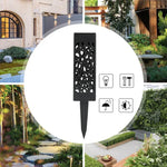 Lampe de pelouse de jardin solaire creuse d'extérieur