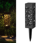 Lampe de pelouse de jardin solaire creuse d'extérieur