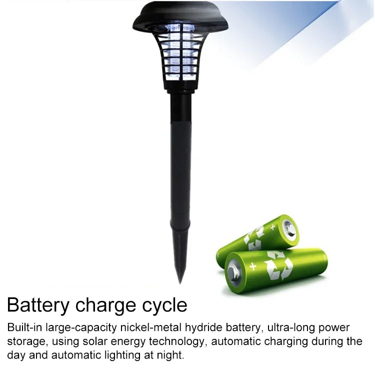 Lampe paysagère à LED solaire anti-moustiques et anti-nuisibles pour pelouse de ferme IP44 étanche