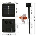 Guirlande lumineuse décorative extérieure solaire 6,5m 30 LED abeille blanc chaud avec panneau solaire 100mA / 1,2V, 30 LED