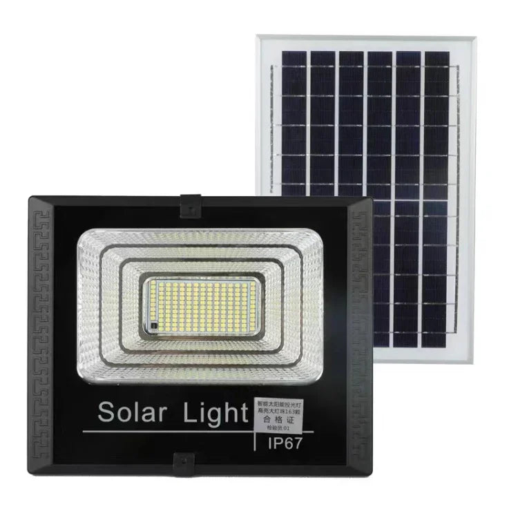 Projecteur solaire étanche IP67 30 W 170 LED avec télécommande, 30 W