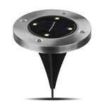 Lampe encastrable SMD 5050 pour extérieur, allée, jardin, terrasse, 4 LED lumière blanche, 4 LED lumière blanc chaud