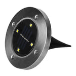 Lampe encastrable SMD 5050 pour extérieur, allée, jardin, terrasse, 4 LED lumière blanche, 4 LED lumière blanc chaud